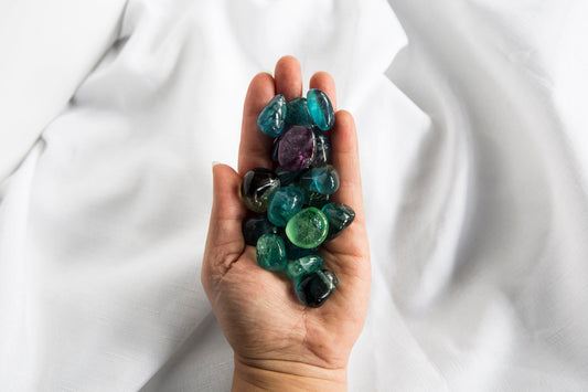 Fluorite Tumblestone - Premium Crystals + Gifts from Clarity Co. - NZ's Favourite Online Crystal Shop