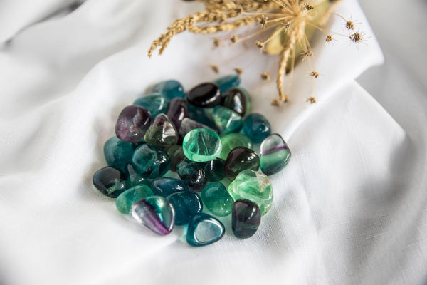 Fluorite Tumblestone - Premium Crystals + Gifts from Clarity Co. - NZ's Favourite Online Crystal Shop