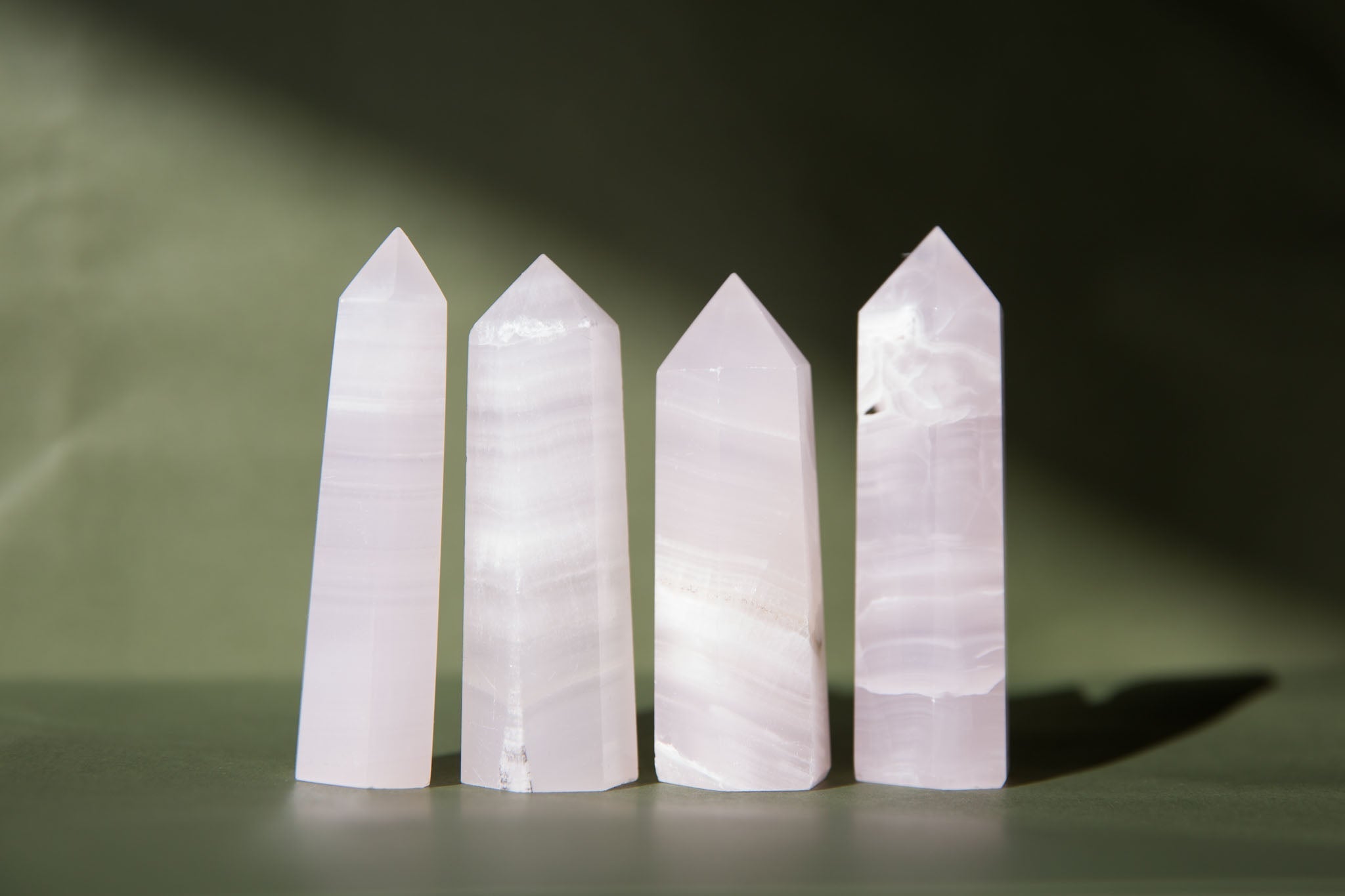 Mangano Calcite Polished Points - Premium Crystals + Gifts from Clarity Co. - NZ's Favourite Online Crystal Shop
