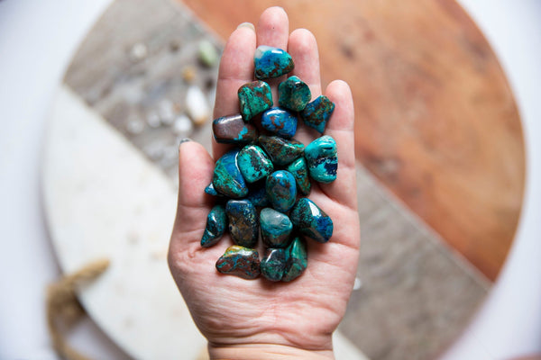 Chrysocolla Tumblestone - Premium Crystals + Gifts from Clarity Co. - NZ's Favourite Online Crystal Shop