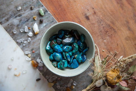 Chrysocolla Tumblestone - Premium Crystals + Gifts from Clarity Co. - NZ's Favourite Online Crystal Shop