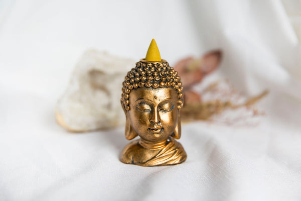 Bronze Buddha Backflow Incense Burner - Premium Crystals + Gifts from Clarity Co. - NZ's Favourite Online Crystal Shop