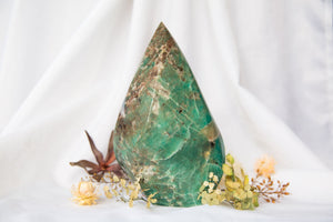 Amazonite + Smoky Quartz Flame #2 - Premium Crystals + Gifts from Clarity Co. - NZ's Favourite Online Crystal Shop