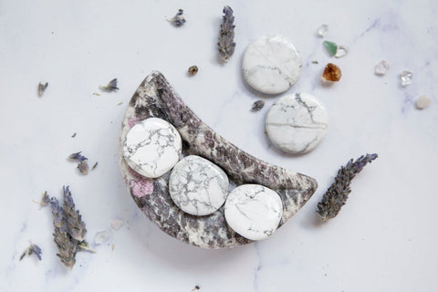 Howlite Flatstones - Premium Crystals + Gifts from Clarity Co. - NZ's Favourite Online Crystal Shop