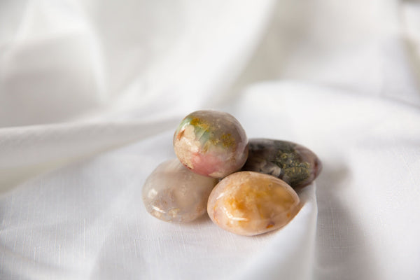 Flower Agate Palmstones - Premium Crystals + Gifts from Clarity Co. - NZ's Favourite Online Crystal Shop