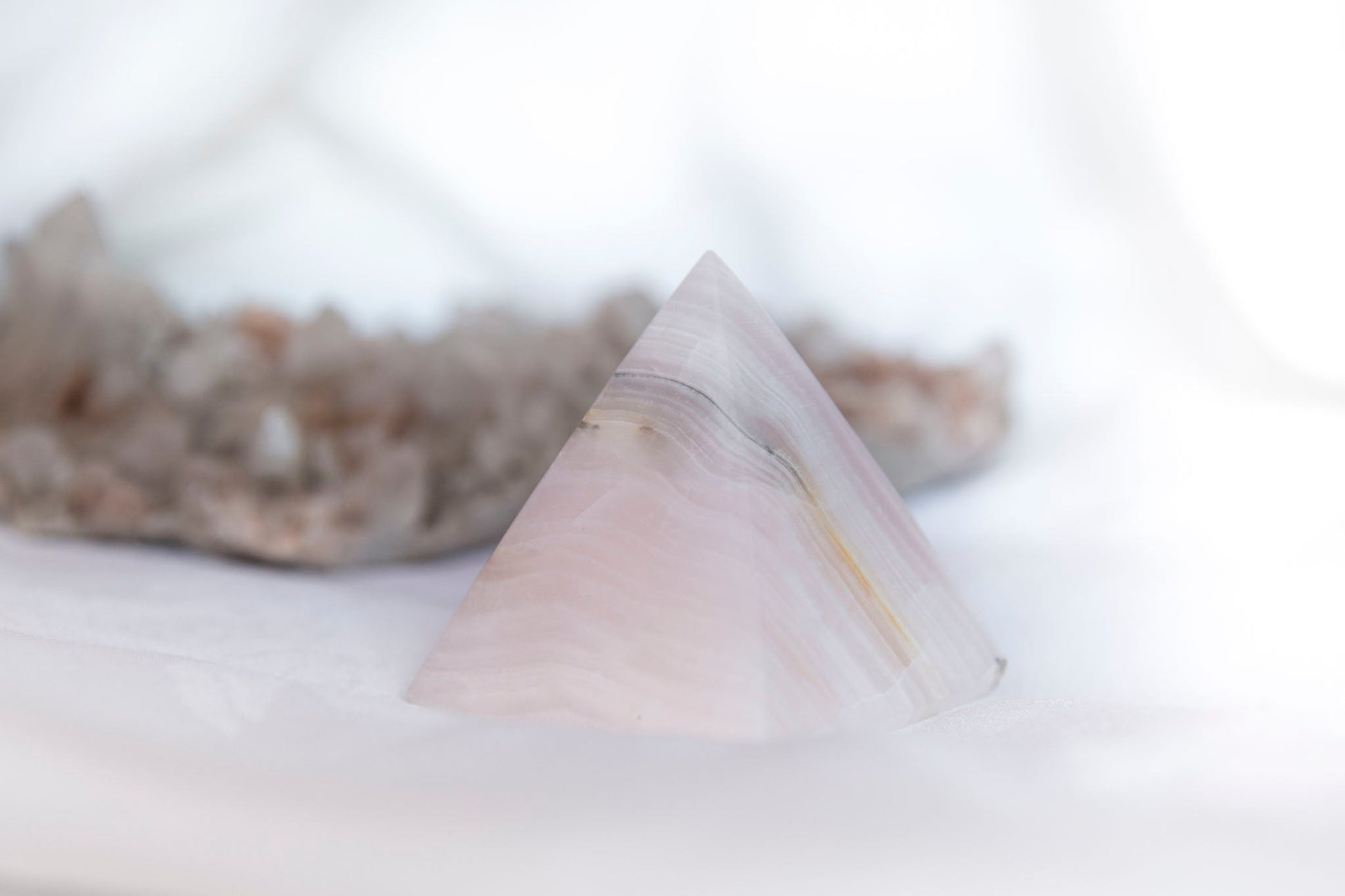 Mangano Calcite Pyramid - Premium Crystals + Gifts from Clarity Co. - NZ's Favourite Online Crystal Shop