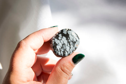 Snowflake Obsidian XL Tumblestones - Premium Crystals + Gifts from Clarity Co. - NZ's Favourite Online Crystal Shop