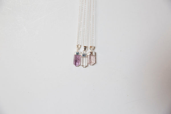 Clear Quartz Dainty Point Necklace - Premium Crystals + Gifts from Clarity Co. - NZ's Favourite Online Crystal Shop
