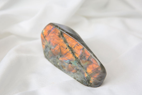 Sunset Labradorite Freeform (Orange Flash) - Premium Crystals + Gifts from Clarity Co. - NZ's Favourite Online Crystal Shop