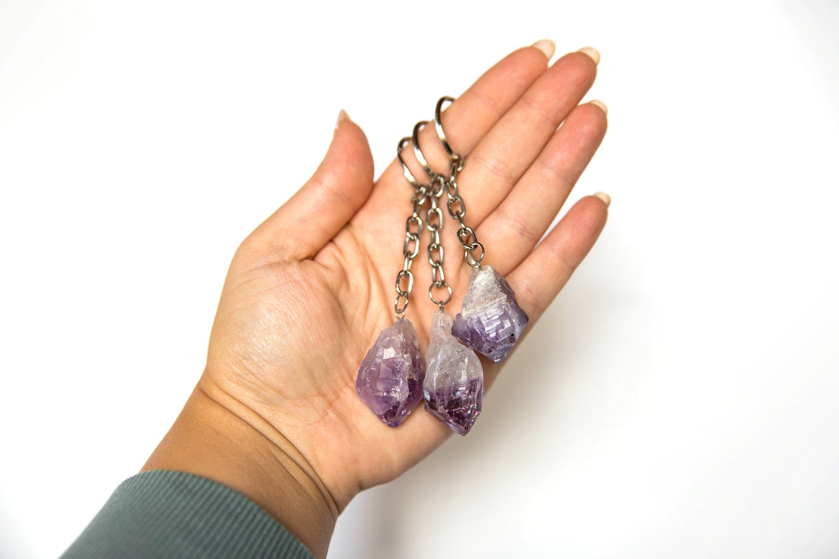 Netted Crystal Key Rings Crystal Keyrings | Clarity Co. - NZ's Favourite Online Crystal Shop