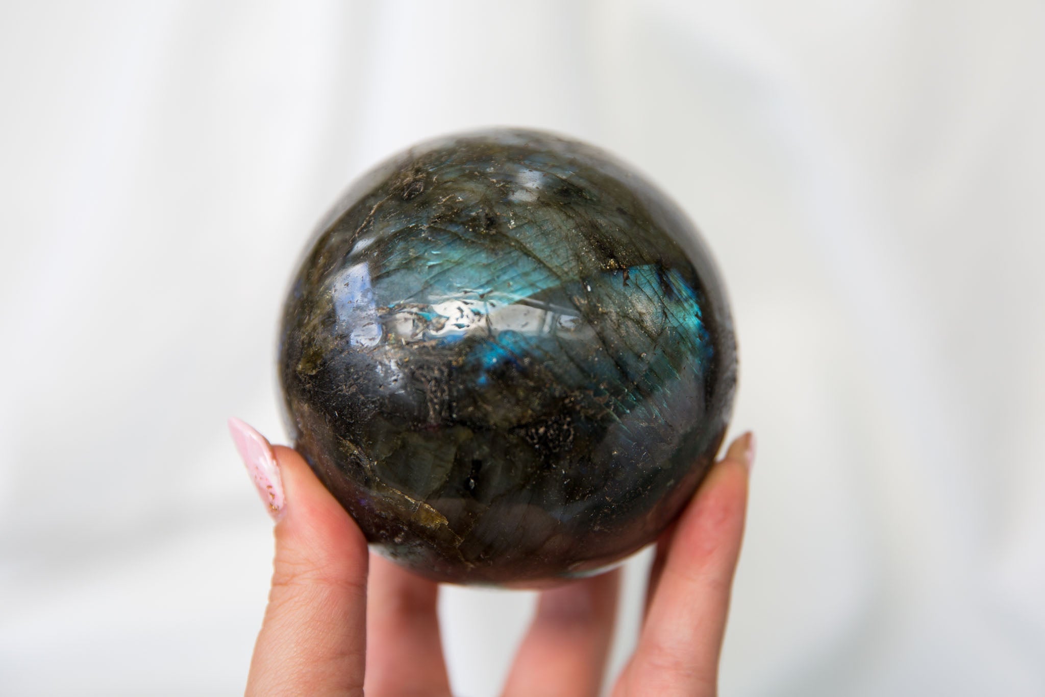 Labradorite Sphere #1 - Premium Crystals + Gifts from Clarity Co. - NZ's Favourite Online Crystal Shop