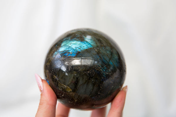 Labradorite Sphere #1 - Premium Crystals + Gifts from Clarity Co. - NZ's Favourite Online Crystal Shop