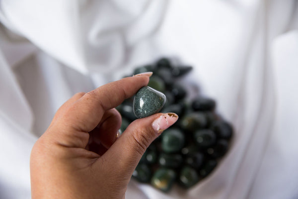 Moss Agate Tumblestone - Premium Crystals + Gifts from Clarity Co. - NZ's Favourite Online Crystal Shop