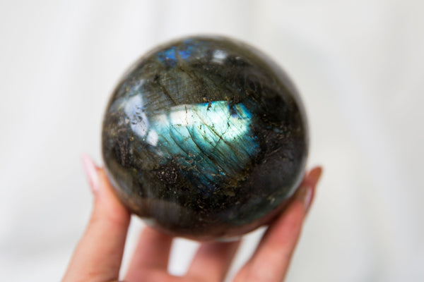 Labradorite Sphere #1 - Premium Crystals + Gifts from Clarity Co. - NZ's Favourite Online Crystal Shop