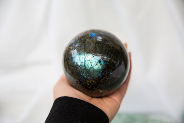 Labradorite Sphere #1 - Premium Crystals + Gifts from Clarity Co. - NZ's Favourite Online Crystal Shop