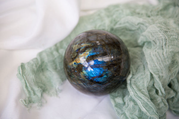 Labradorite Sphere #2 - Premium Crystals + Gifts from Clarity Co. - NZ's Favourite Online Crystal Shop