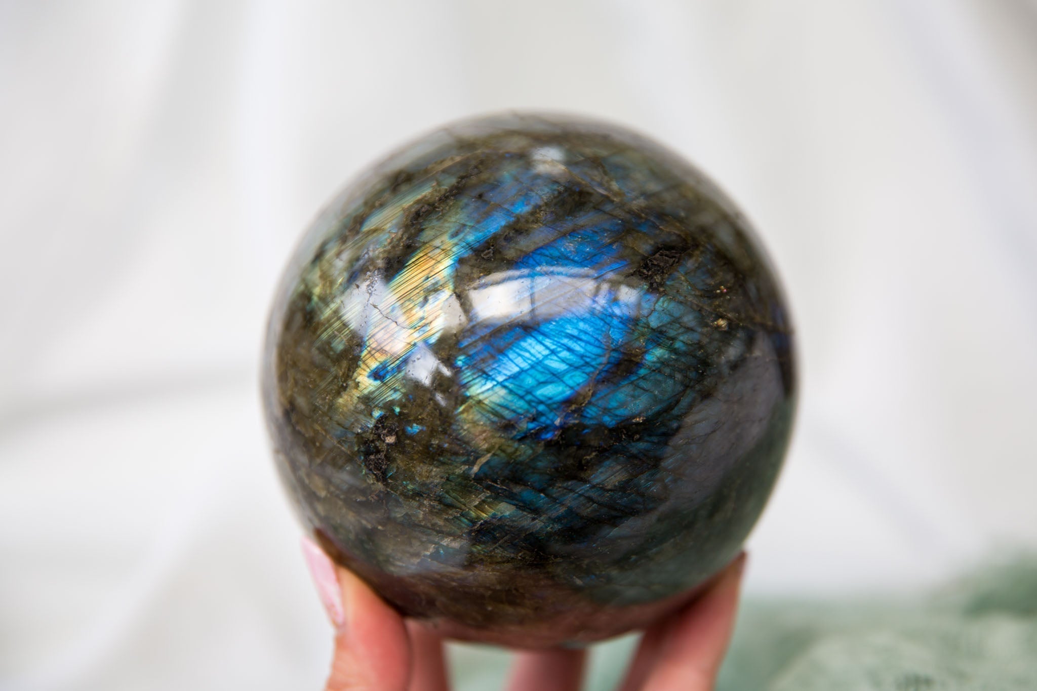 Labradorite Sphere #2 - Premium Crystals + Gifts from Clarity Co. - NZ's Favourite Online Crystal Shop