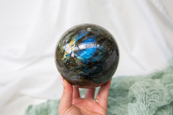 Labradorite Sphere #2 - Premium Crystals + Gifts from Clarity Co. - NZ's Favourite Online Crystal Shop