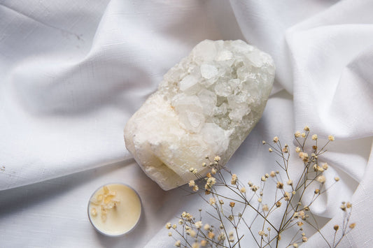 Glass Apophyllite Cluster #3 - Premium Crystals + Gifts from Clarity Co. - NZ's Favourite Online Crystal Shop