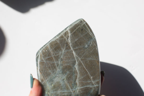 Sunset Labradorite Freeform (Orange Flash) #2 - Premium Crystals + Gifts from Clarity Co. - NZ's Favourite Online Crystal Shop