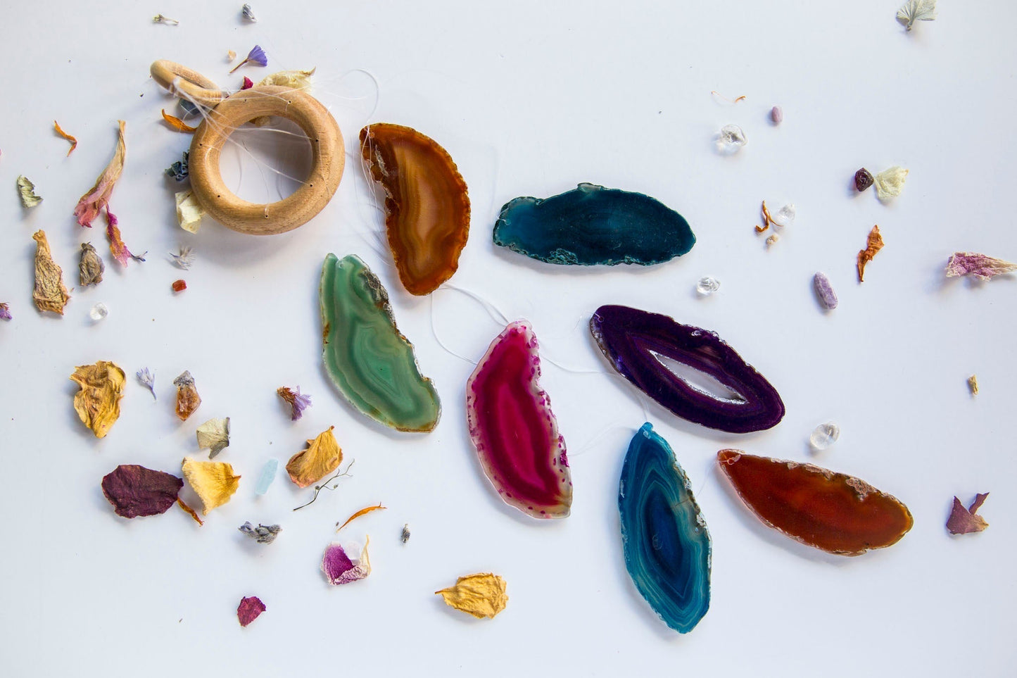 Dyed Agate Windchimes - Premium Crystals + Gifts from Clarity Co. - NZ's Favourite Online Crystal Shop