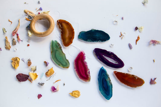 Dyed Agate Windchimes - Premium Crystals + Gifts from Clarity Co. - NZ's Favourite Online Crystal Shop