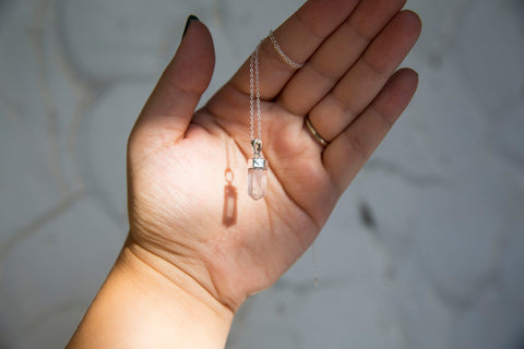 Clear Quartz Dainty Point Necklace - Premium Crystals + Gifts from Clarity Co. - NZ's Favourite Online Crystal Shop