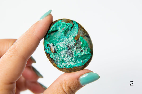 Chrysocolla Palmstones - Premium Crystals + Gifts from Clarity Co. - NZ's Favourite Online Crystal Shop