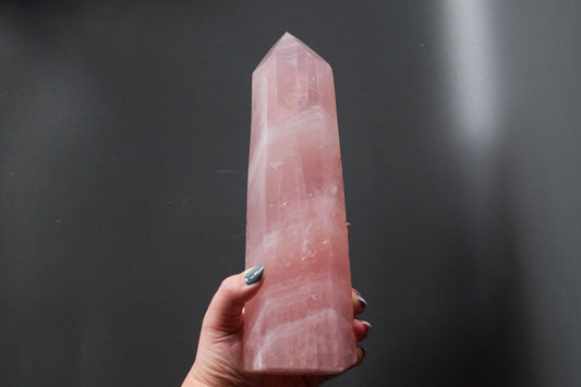 Rose Quartz XL Tower #6 - Premium Crystals + Gifts from Clarity Co. - NZ's Favourite Online Crystal Shop