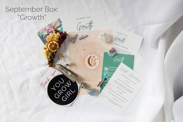 Subscription Box - Monthly Themes - Premium Crystals + Gifts from Clarity Co. - NZ's Favourite Online Crystal Shop