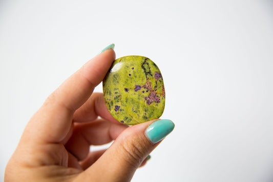 Stichtite + Serpentine Flatstone - Premium Crystals + Gifts from Clarity Co. - NZ's Favourite Online Crystal Shop